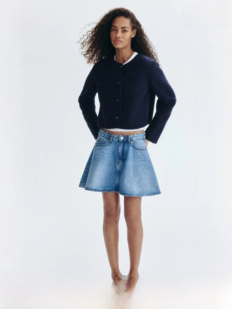 

Ele Teddy Fce Open Cardigan by H&M Spring Women's Collection ort Outerwear Polycarbonate Fabric Fitted Sle Button ...