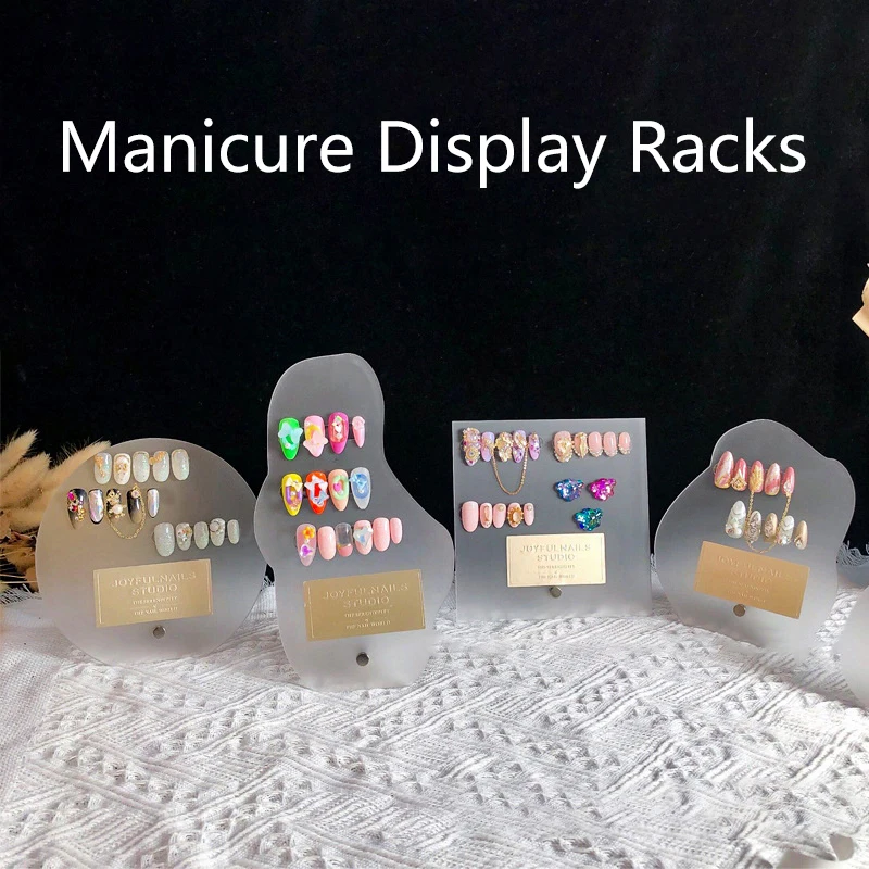 Manicure Display Rekken Kaart Gemakkelijk Te Kleuren Display Lade Gemengd Verfbord Nail Art Display Rack Acryl Kleurenplaat