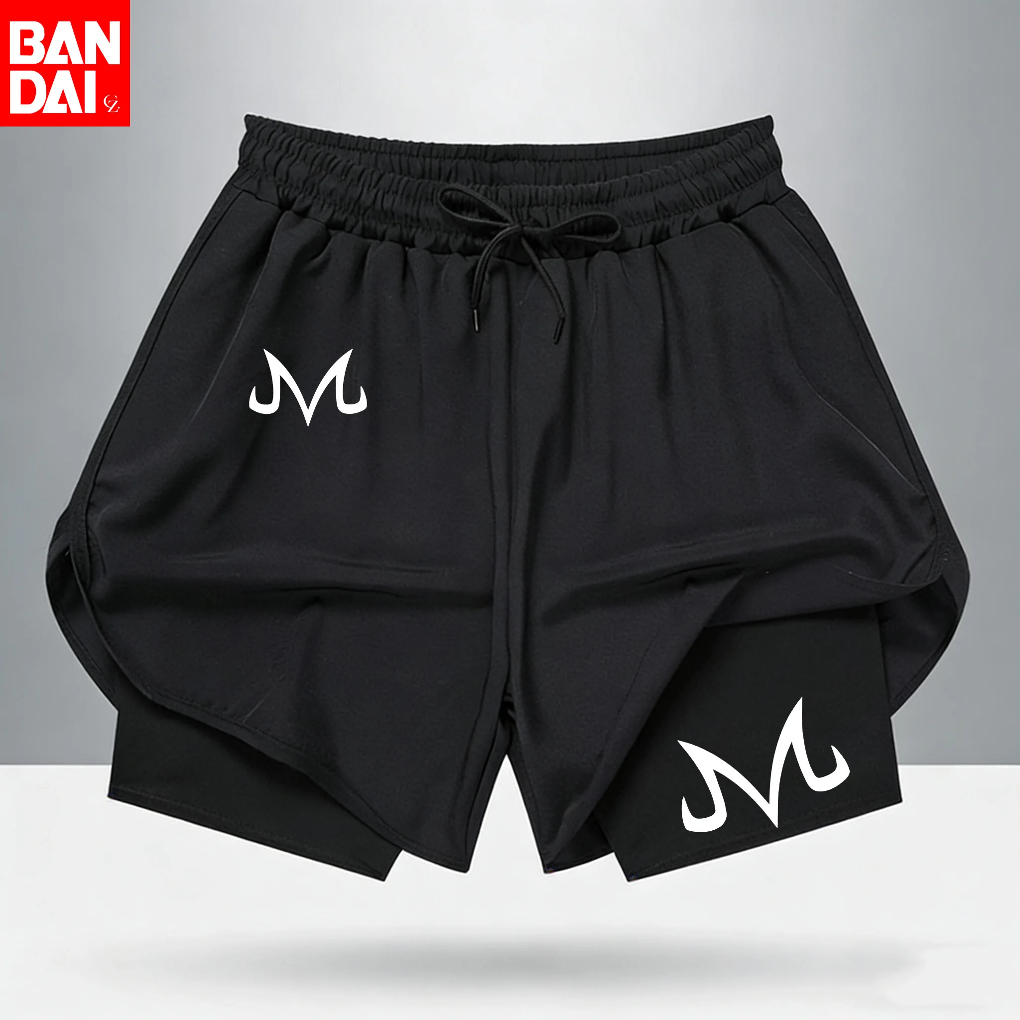 

Новые спортивные шорты 2-в-1 с символом Маджин Буу из Dragon Ball Z 2026 года, аниме-шорты для спортзала для мужчин и женщин