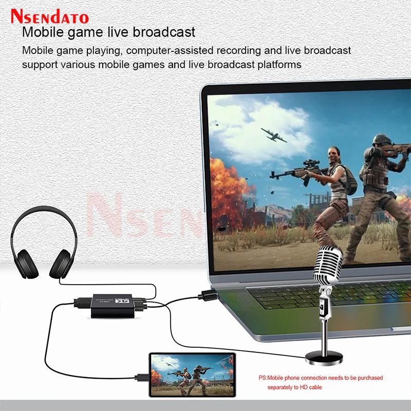 4K 60Hz HDMI USB3.0 Video Capture Card Box 1080P 60Hz HDMI to USB 3.0 Game Capture Grabber With loop out for PS Live PC Camera