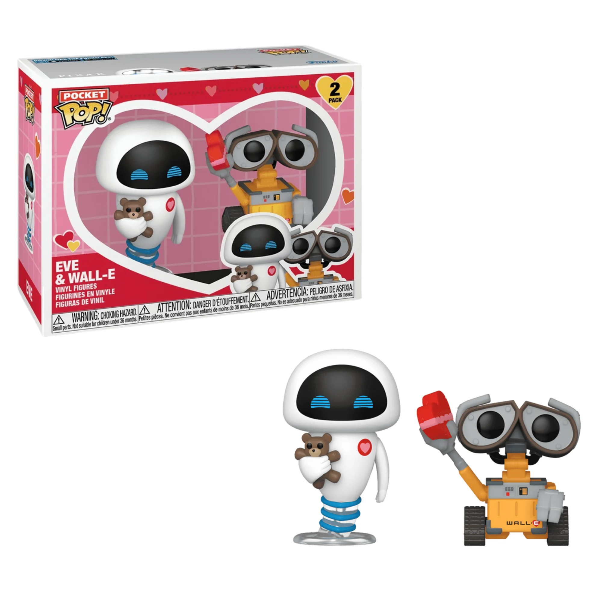 Funko Pop Figurine Disney Walle WALL.E lover EVE Action Figures VINYL Model Toy Doll Collect Desktop Decoration Toys Gift