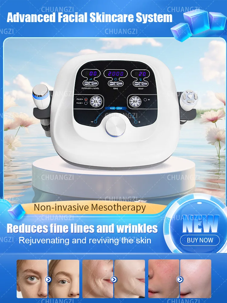 

DCOOL Semiconductor 3In1 Cold and Hot Therapy EMS Face Lifting Ant-wrinkle Anti Puffiness Cryo Painless Electroporation Machine