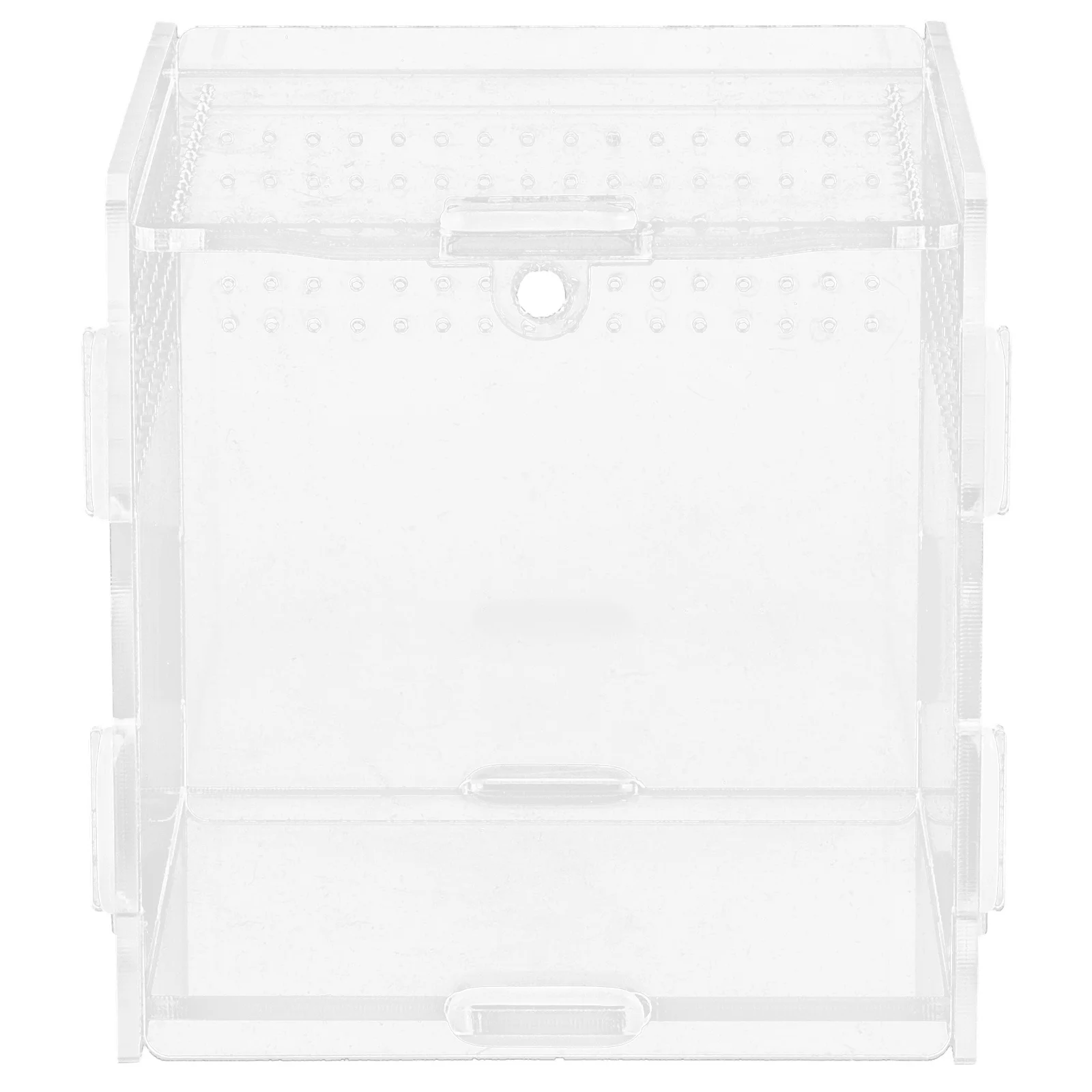 

Acrylic Reptile Feeding Box Transparent Breathable Design For Spider Gecko Lizard Frog Insect Snail Clear Breeding