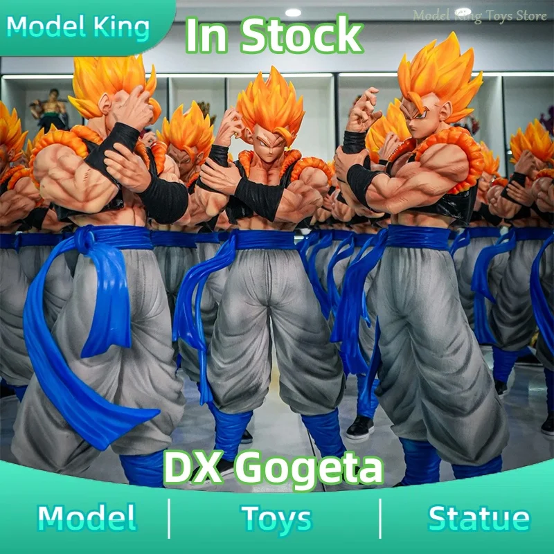 

В наличии 56 см DX игрушки Dragon Ball Аниме Фигурки 1/4 Фигурки Gogeta 3 головки Статуя из ПВХ Коллекция Модель Украшение комнаты Подарки Игрушки