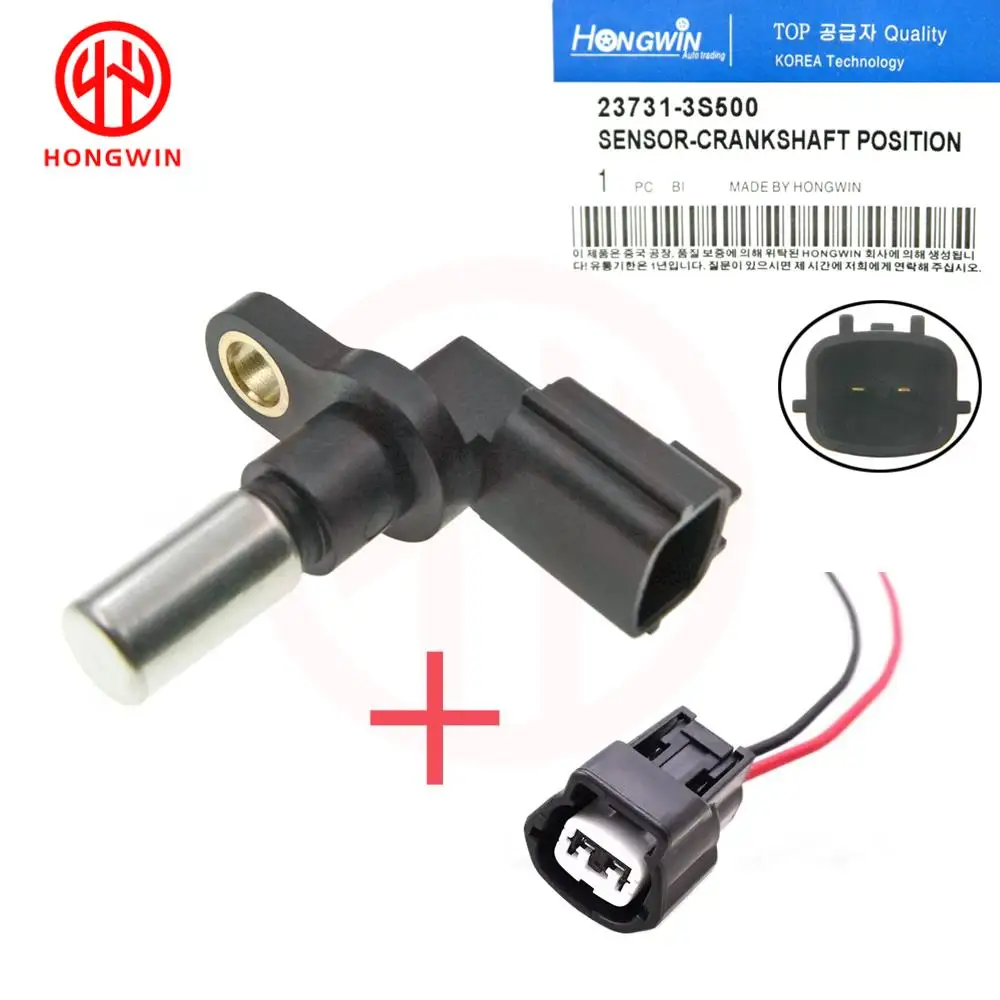 Nuevo sensor de posición del cigüeñal 23731-3S500 con conector para Nissan D21 Frontier Pickup Urvan Xterra 1998-2004 1800588