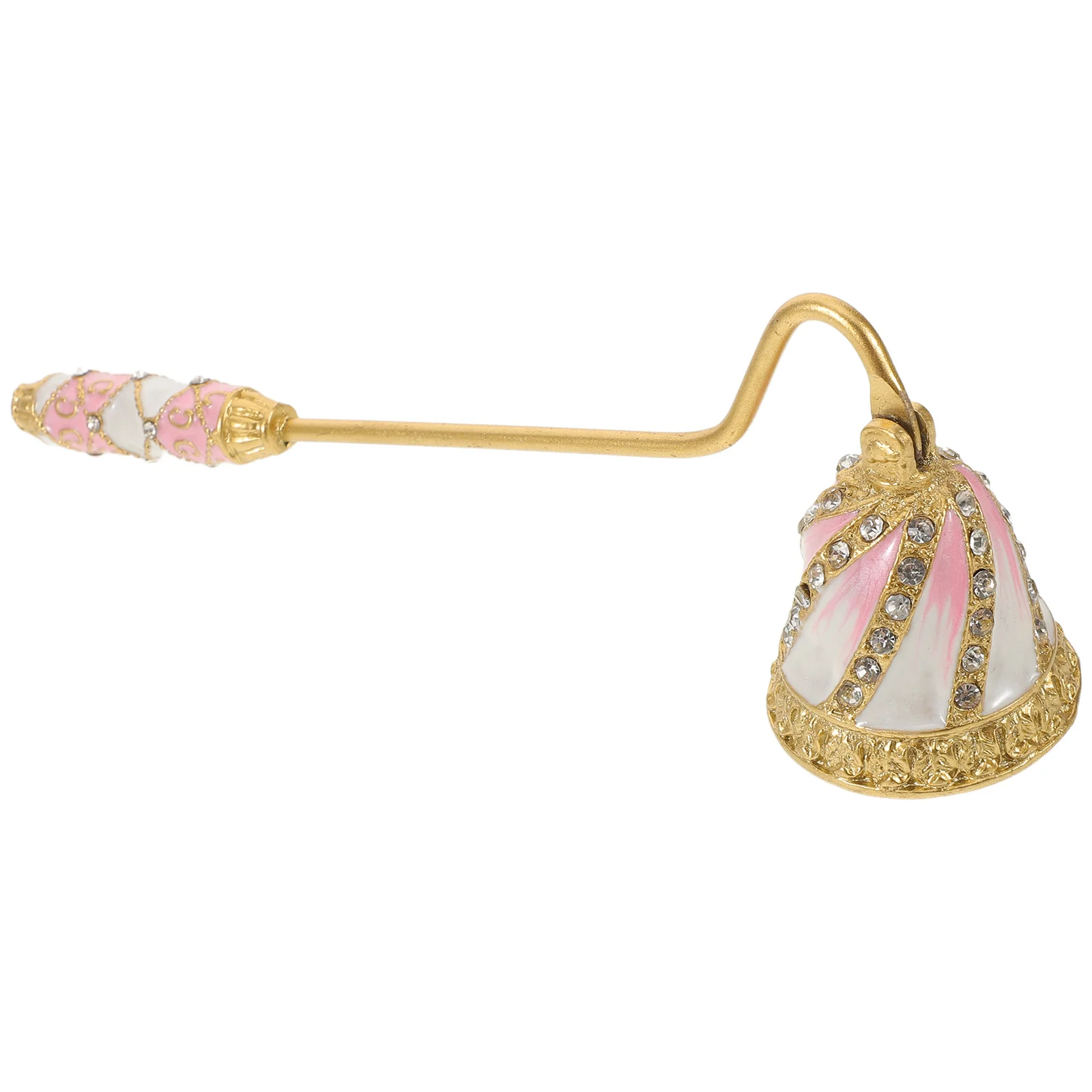 

Retro Extinguisher Vintage Metal Wick Snuffer With Rhinestones Long Handle Flame Tool For Tea Lights Jar Pillar Candles