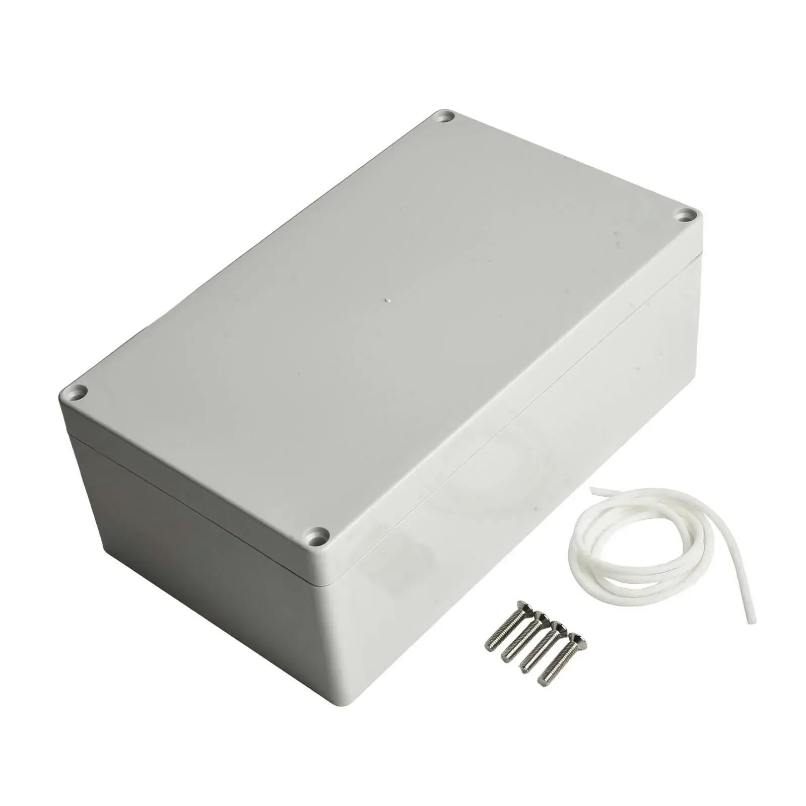 Caja de conexiones impermeable de la caja plástica blanca del proyecto de la electrónica del ABS con la caja de conexiones impermeable de los tornillos