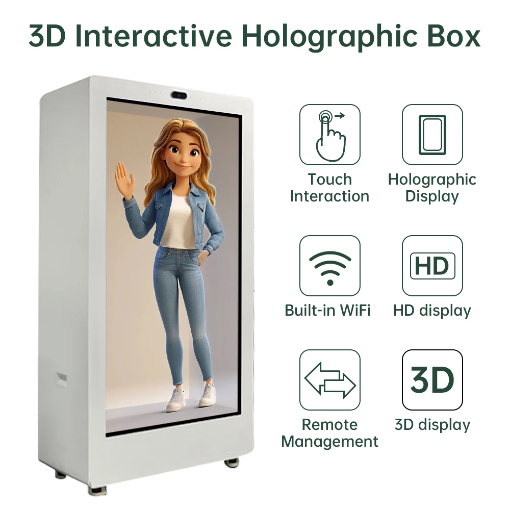Human-Size AI Holographic Showcase 86