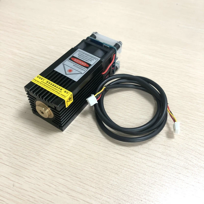 5W/2.5W/1.6W 450nm Blue Focusable Dot Laser Module 12V for Engraving Carve with TTL