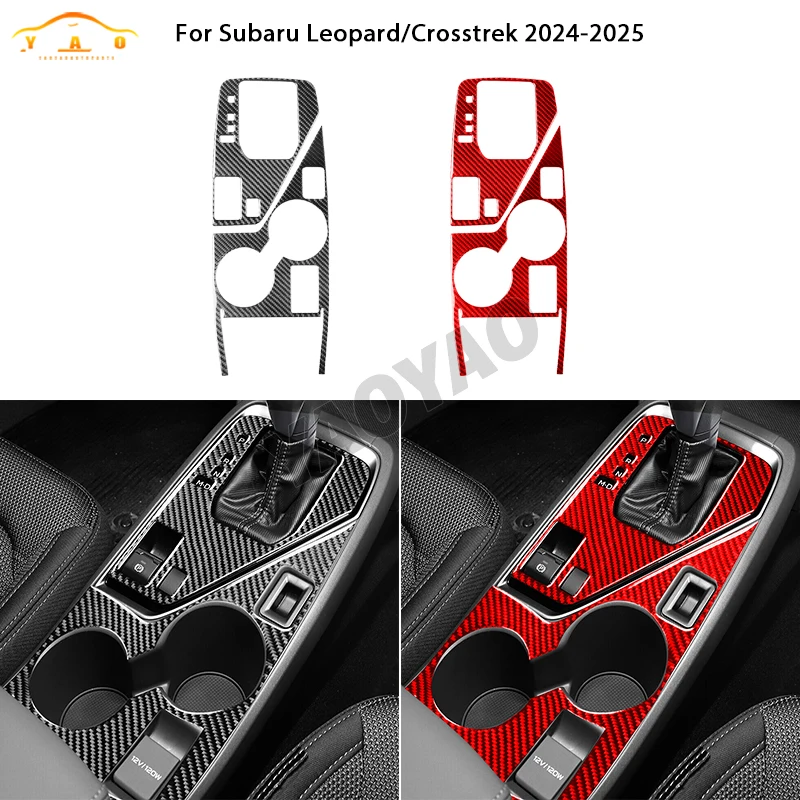 

Carbon Fiber For Subaru Crosstrek 2024 For Impreza 2024 Car Gear Shift Panel Interior Trim Accessories