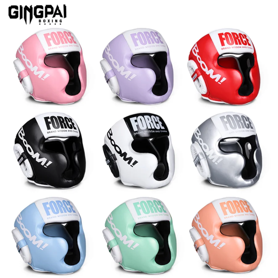 Kick Boxing Helmet Karate Muay Thai Guantes De Boxeo Free Fight Headgear MMA Head Guard Sanda Training Adults Kids Equipment