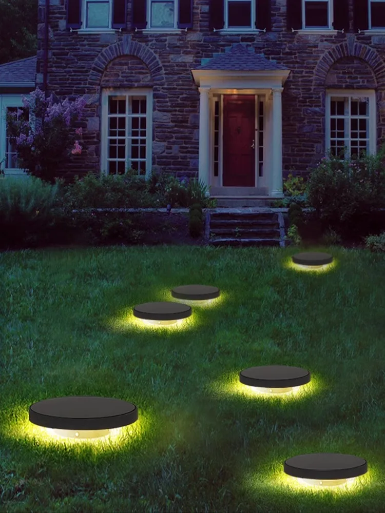 Outdoor Waterproof Solar Garden Landscape Lawn Light Ground Plug-in Project with Light Emitting Diode Light Source and Iron