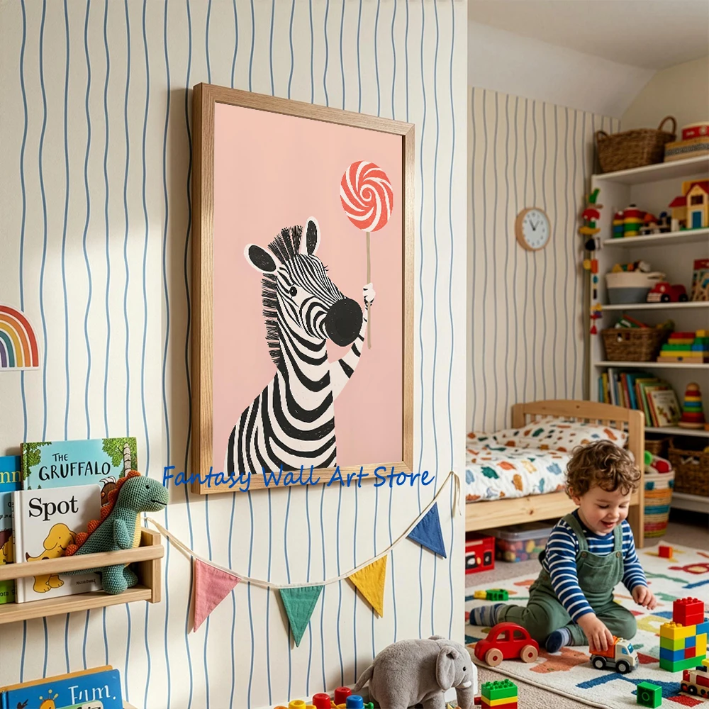 Plakat na płótnie do pokoju dz – Baby Nursery Animal Prints recenzja i cena