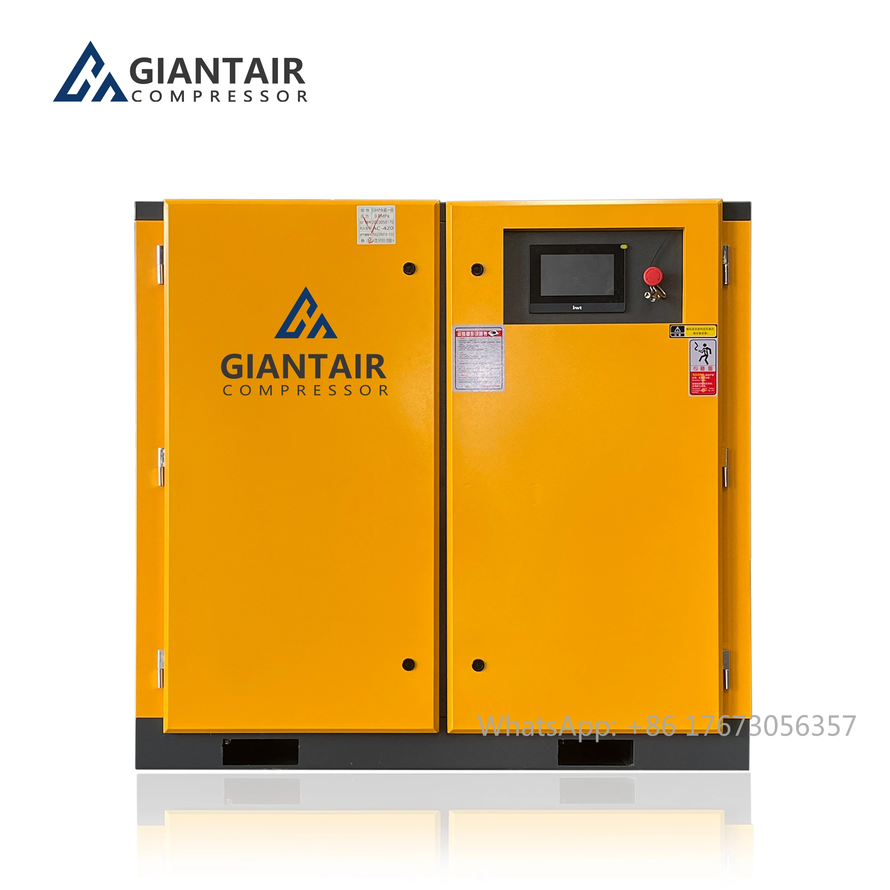 Giantair Factory Direct Selling High Pressure Screw Air Compressor Best Price 7.5kw 10HP 22kw 37 Kw 220V 380V Air Pump