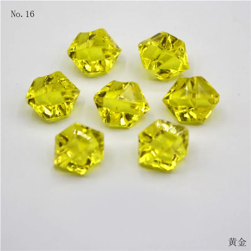 100 Stuks 11*13Mm Plastic Edelstenen Ijskorrels Kleurrijke Stenen Kinderen Juwelen Acryl Juwelen Ijs Teller Kristal Diamanten Speelgoed