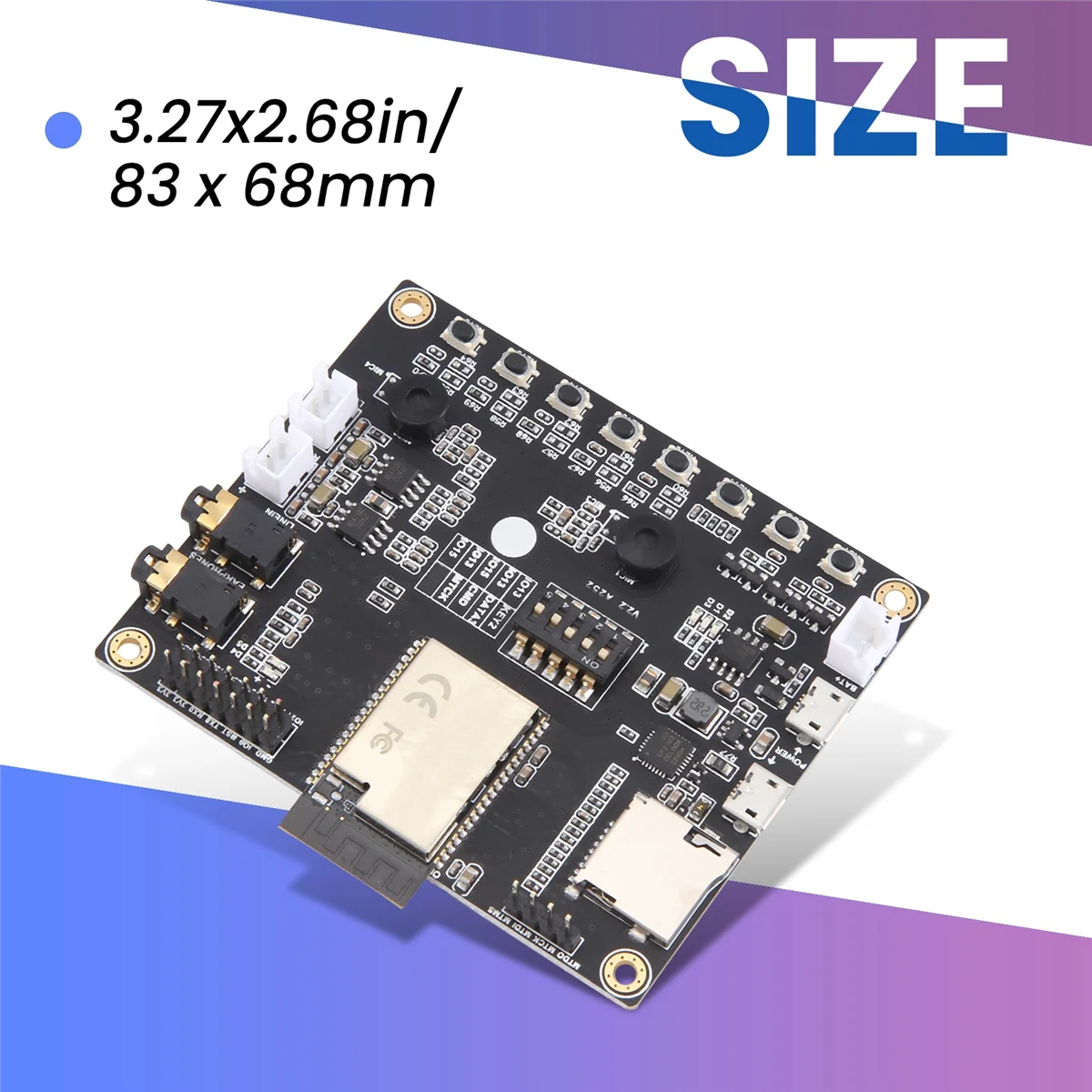 

[В наличии] Esp32-Aduio-Kit Wi-Fi+ Bluetooth-модуль Esp32 Последовательный порт для Wi-Fi/ Esp32-Aduio-Kit Плата разработки аудио с Esp32-A1S