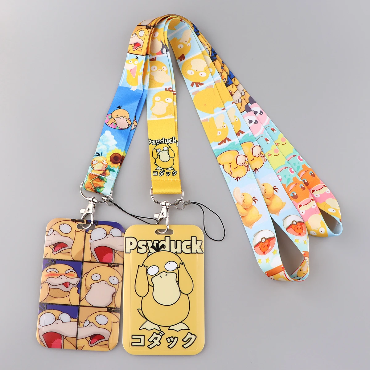 

ER1869 Funny Duck Personality ID Card Holder Bus Card Holder Staff Card Lanyard For Keys Phone DIY Hang Rope Kids Gifts