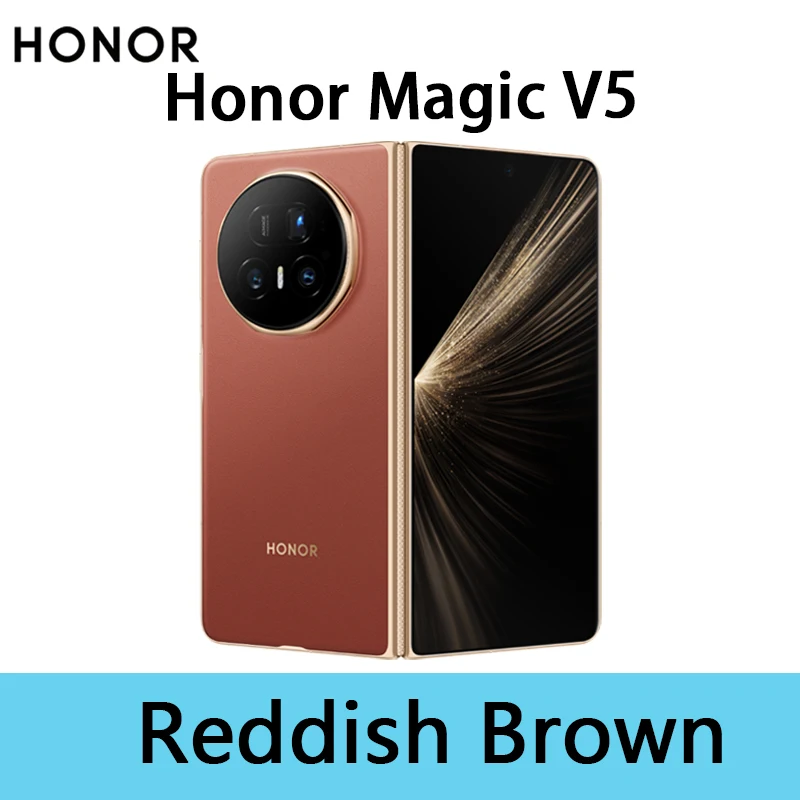 HONOR Magic V5 Version Globale Originale Smartphone 5G Double écran OLED HDR Snapdragon 8 Elite 5820mAh 7,95 pouces 66W SuperCharge