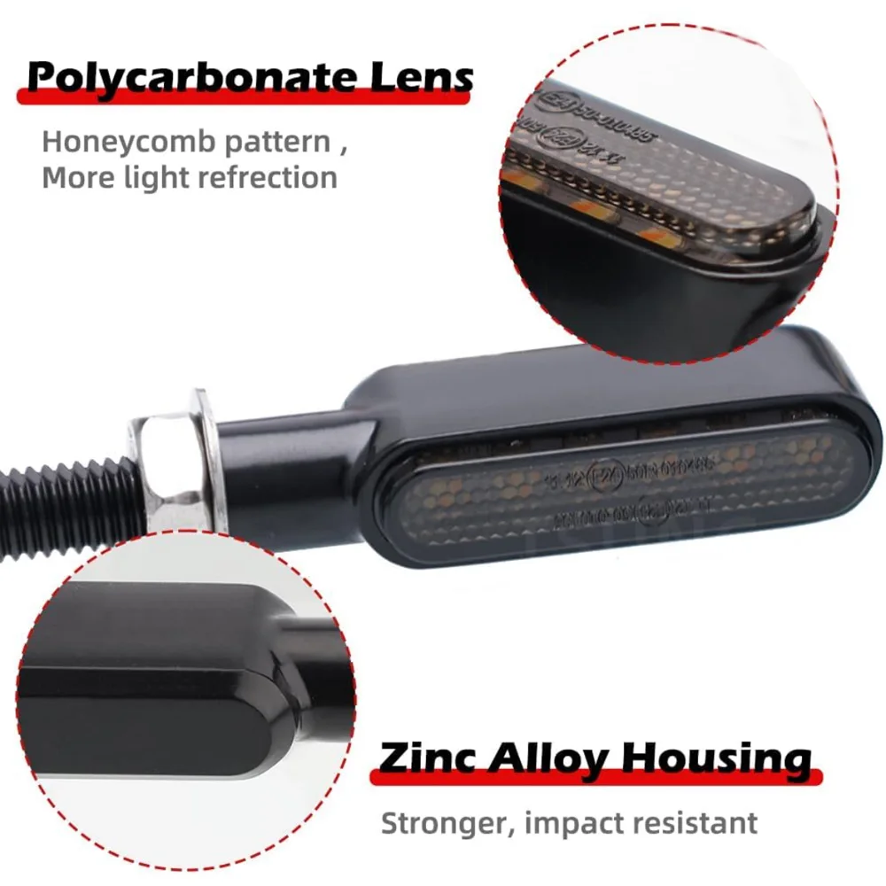 8mm Mini Led Motorcycle Turn signal Light lamp LED Indicator Flashing 12V Amber Flashing Light for Honda Suzuki Kawasaki Yamaha