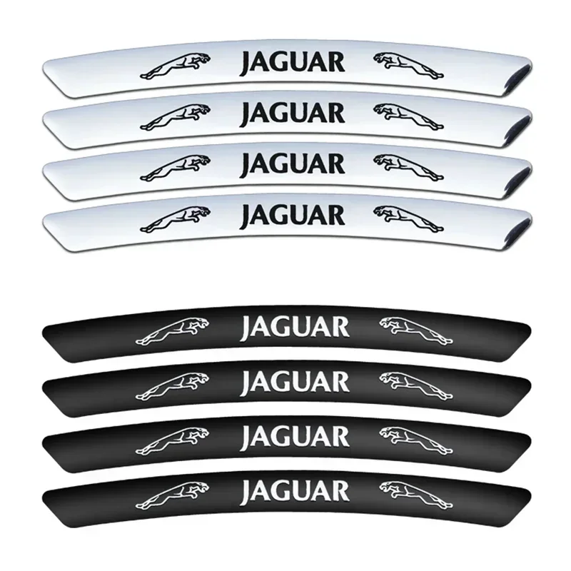 4PCS Car Wheel Hub Sticker Wheel Rims Racing Sticker For Jaguar XF XJ XE XK F-Type X-Type F-Pace I-Pace E-Pace XKR XFL XJS