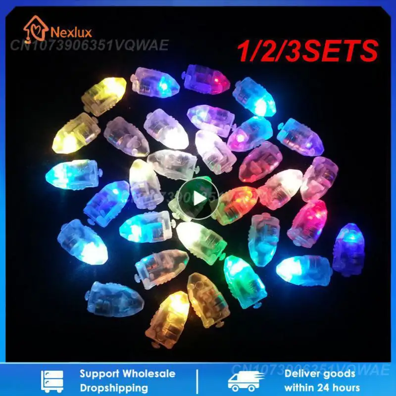 1/2/3SETS Lighting Colorful Small Birthday Party Atmospheric Vibrant Led Lights Home Decor Wedding Built-in Battery