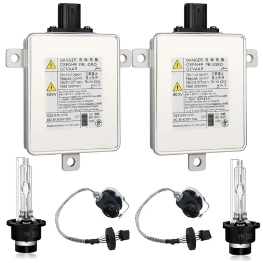 

2 Sets HID Headlight Ballast W/Igniter and D2S Bulb fit for Acura TL TSX ILX ZDX RDX for Honda Odyssey for Mazda 3 5 CX-9, Repl