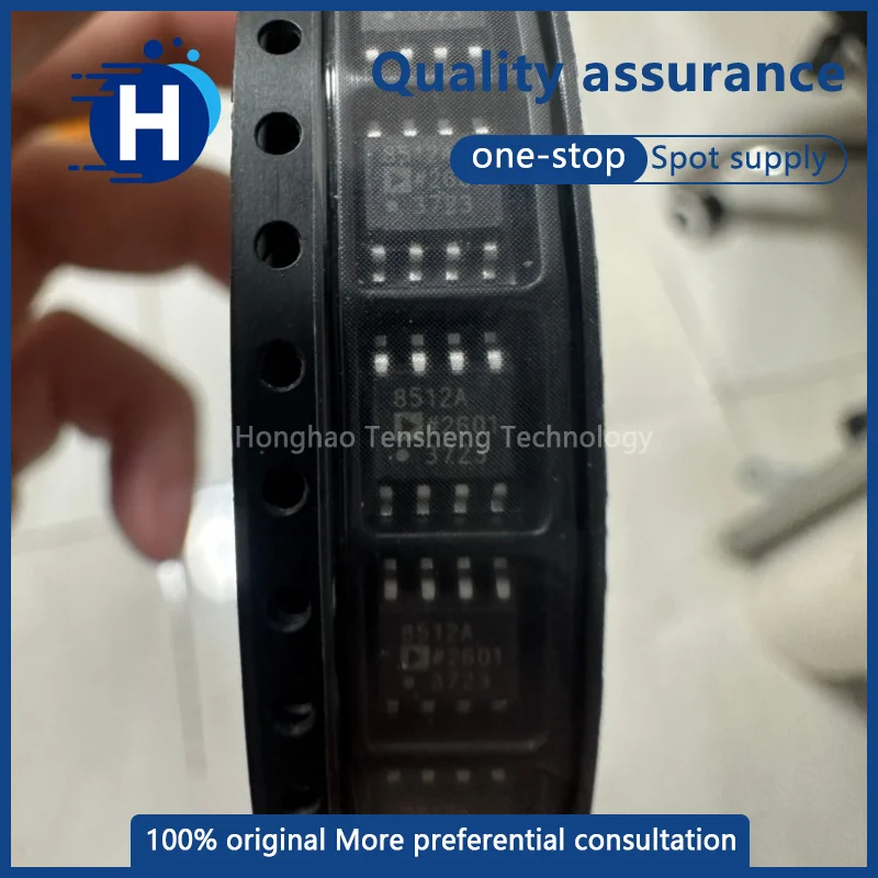 1 piece of high-quality AD8512ARZ, silkscreen-marked 8512A, AD8512, SOP8 package, precision operational amplifier
