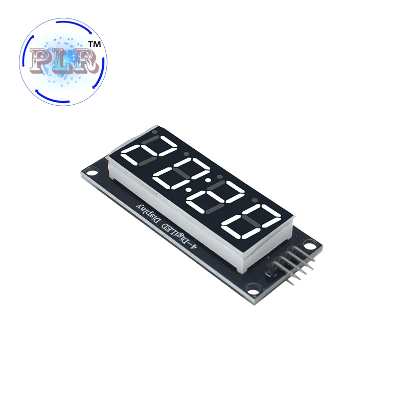 TM1637 4-Digit Digital LED 0.56 Display Tube Decimal 7 Segments Clock Double Dots Module 0.56 inch W/R/G/B/Y Display For Arduino