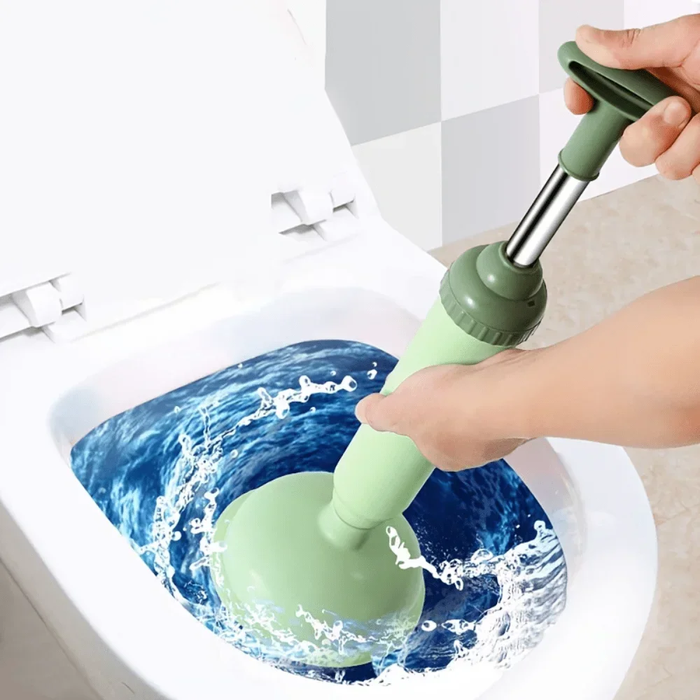 1pc Plastic Toilet Plunger Unclogger One Shot Home Kitchen Strong Downpipe Professional Tool Toilet Clogging Magic Weapon