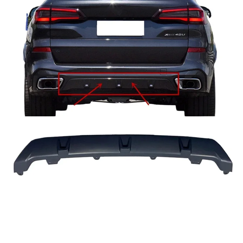 

Underride Protection Rear Bumper Lower Filler Air Diffuser Primed for BMW X5 G05M 40i 30i 30dX 40iX 2019-2023