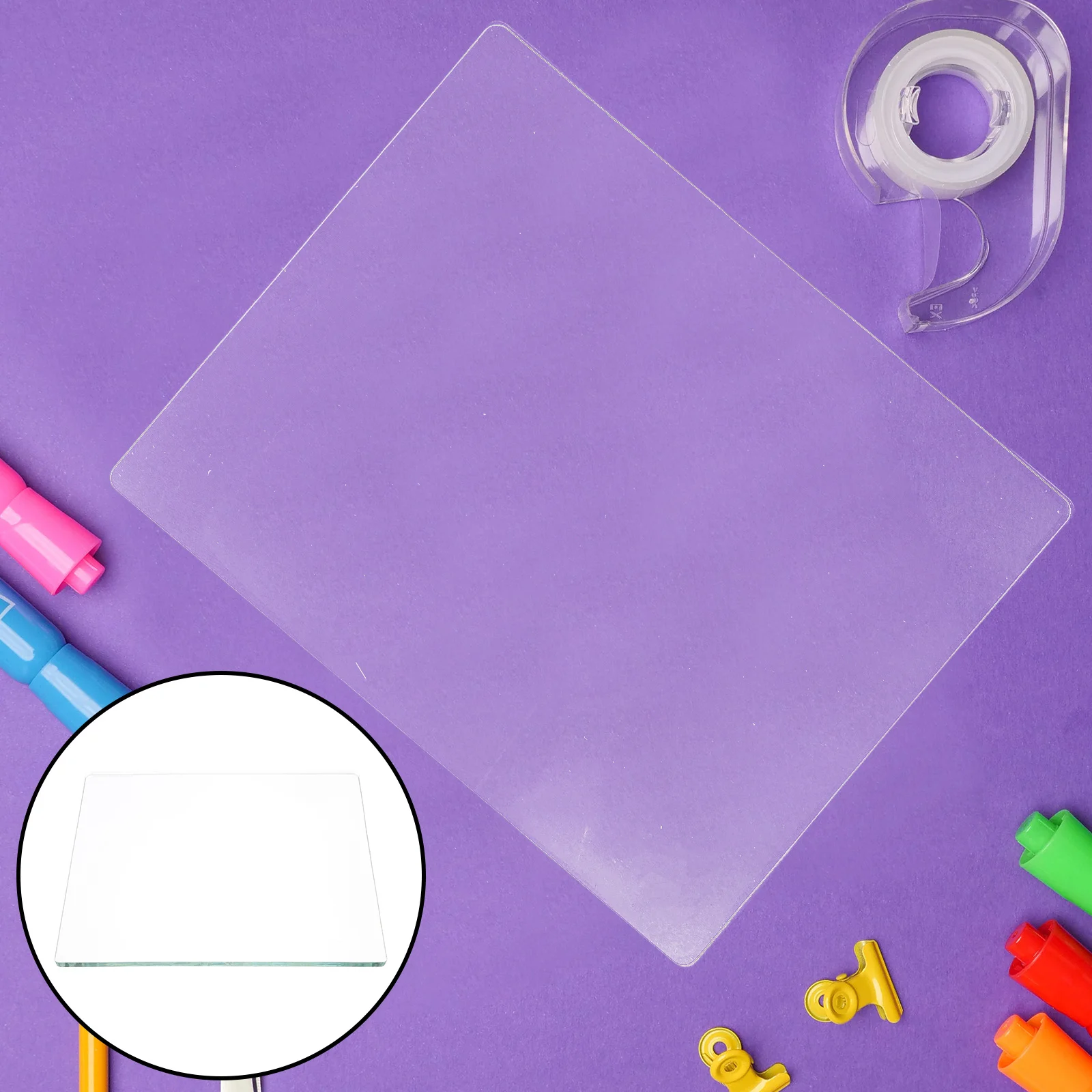 

Gel Printing Plate 8x10 Soft Flexible Non-Stick Reusable Gel Press for Kids Monoprinting Card Making Scrapbooking Journaling Art