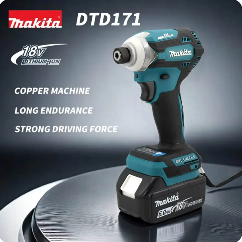 

Makita DTD171 18V Brushless Impact Driver Rechargeable Screwdriver Drills Cordless Power Tools without battery