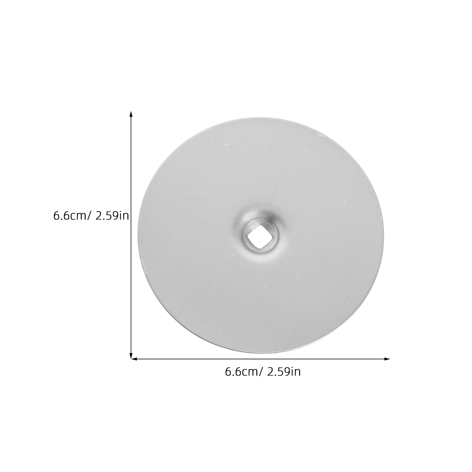 2 قطعة باب من الفولاذ المقاوم للصدأ ثقب غطاء لوحات مستديرة ديدبولت غطاء لوحة مقبض الباب ثقب حشو مقبض أمان المنزل إصلاح 67 مللي متر #5