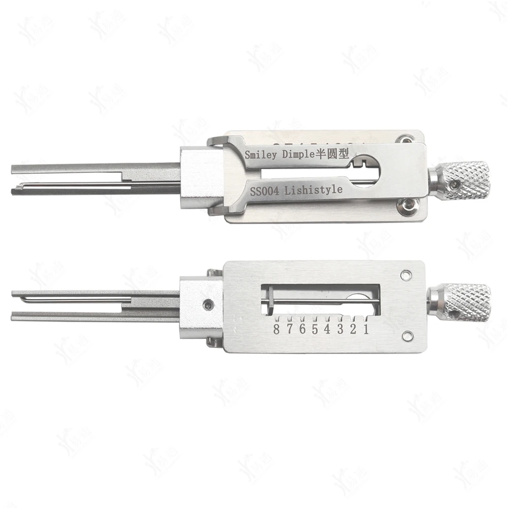 LISHI Tools LISHISTYLE SS004 SMILEY Dimple Semicircle Type Style 2 IN 1 House Lock Locksmith Tools