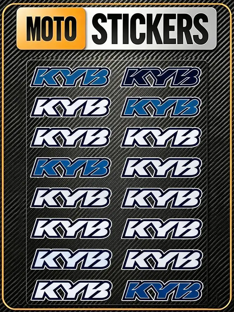 

FOR KYB RACING Long Lasting Waterproof Reflective Sticker Scratch Conceal Fit Motorcycle Car Helmet Fridge Water Cup Decals