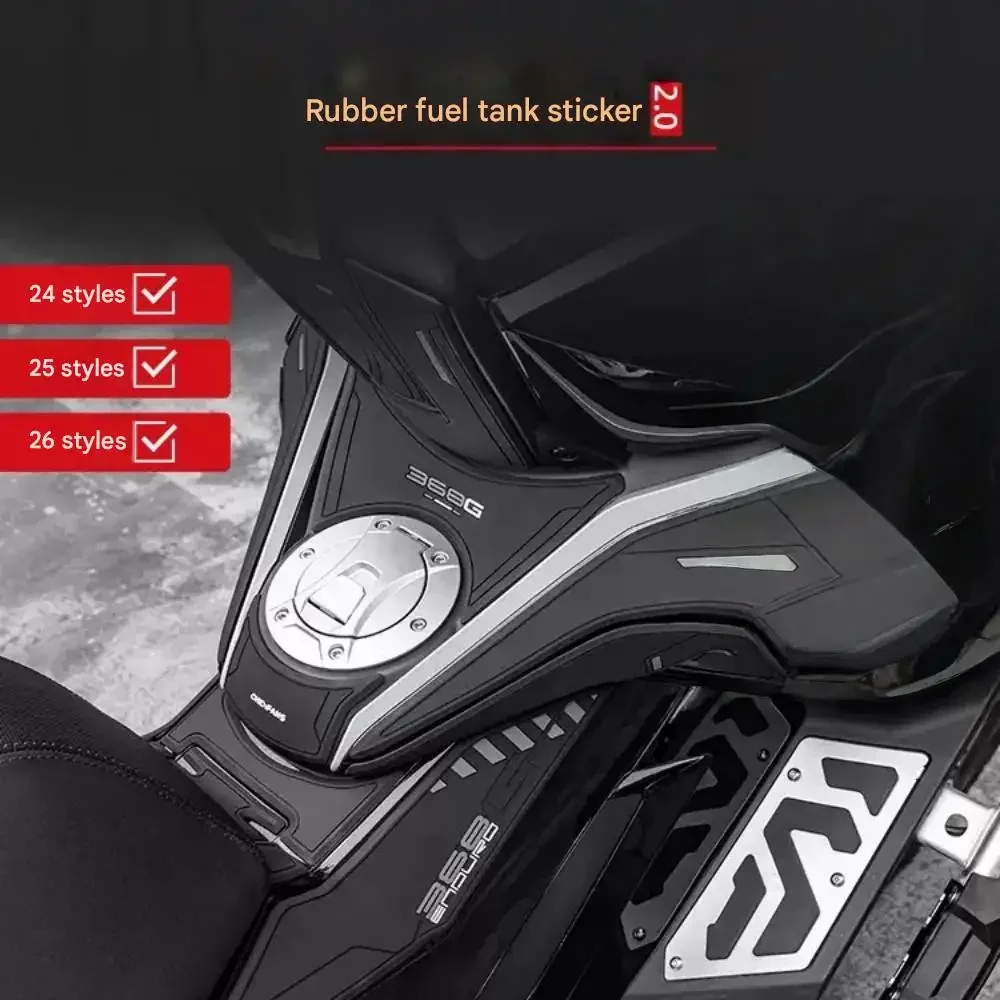 【Precise Fit】FOR 2024-2026 ZONTES 368G Rubber Fuel Tank Sticker, Anti-collision Protective Film, Decorative Sticker Accessories