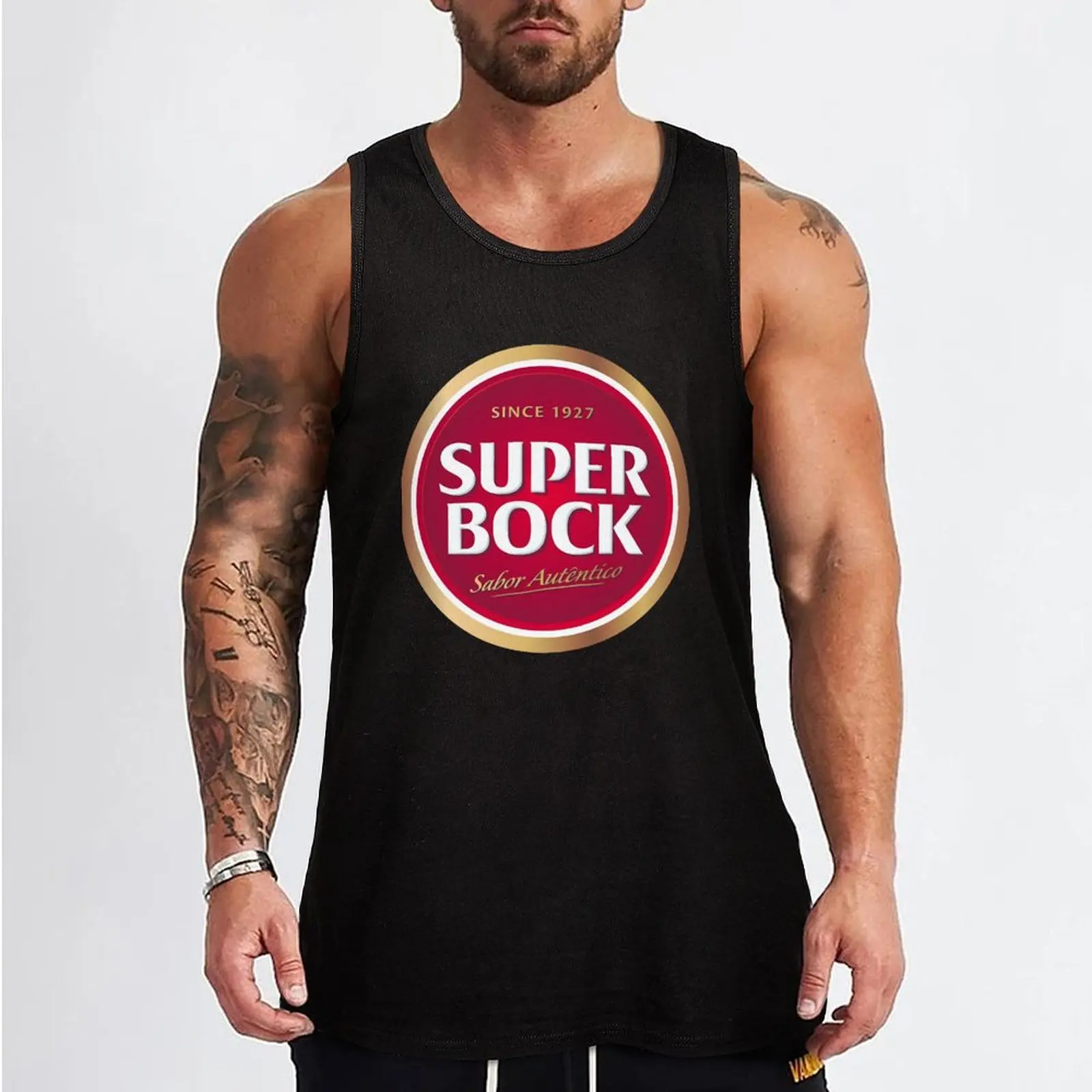 super bock since 1927 logo Tank Top Athletic Fit Tank Top Quick Dry Training Sleeveless