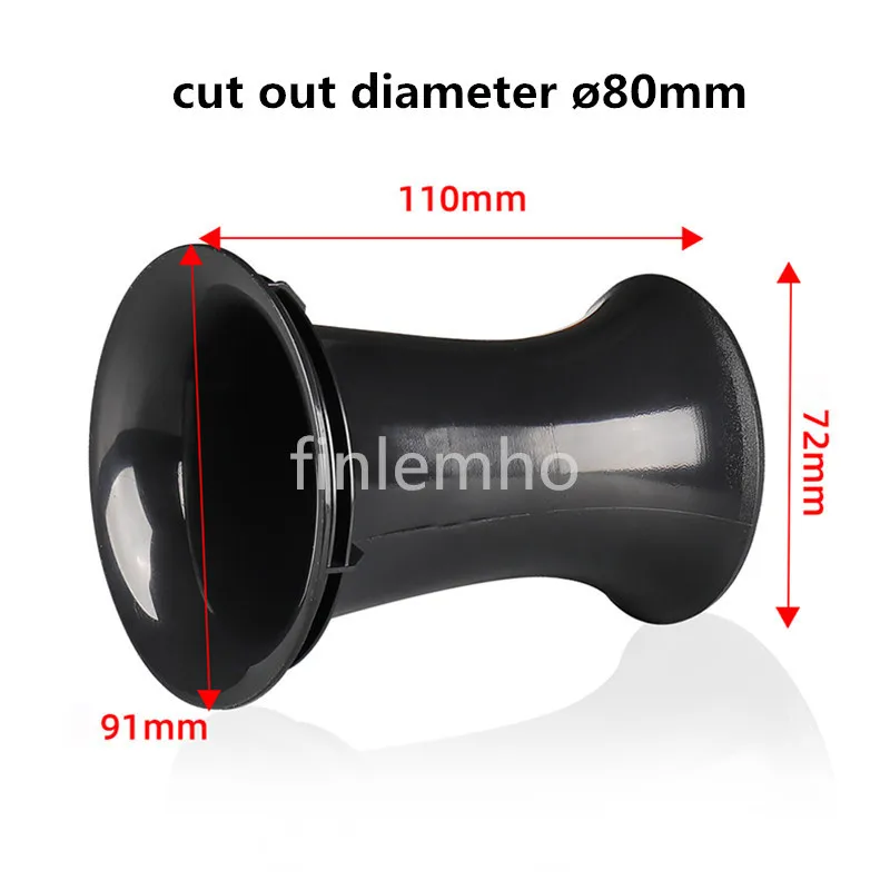 1 шт., аксессуары для басовой трубки, рефлекторный порт, пластик для автомобиля, диджейский динамик, сабвуфер, Hi-Fi, домашний кинотеатр, профессиональный аудио низкочастотный динамик