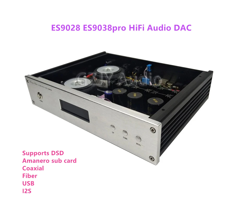 

ES9028 ES9038pro HiFi Audio DAC Supports DSD Coaxial Fiber USBI2S Italian Amanero Sub Card