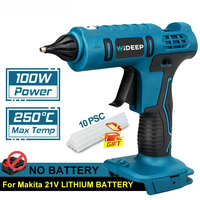 Cordless 100W Electric Hot Melt Glue Gun Electric Glue Grab 11mm Glue Stick Hot Melt Welding Hot Air Gun for Makita 18V Battery