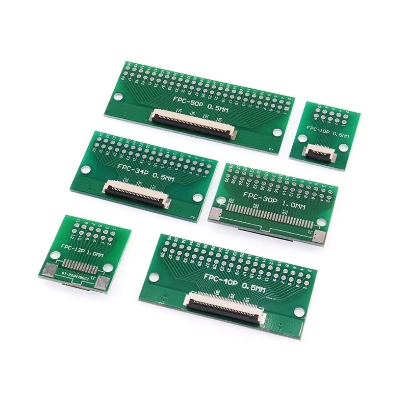 1PCS FPC/FFC Adapter Board 0.5mm Pitch 6P8P10P12P20P24P26P30P34P40P50P Flexible Flat Cable Extension New accessories