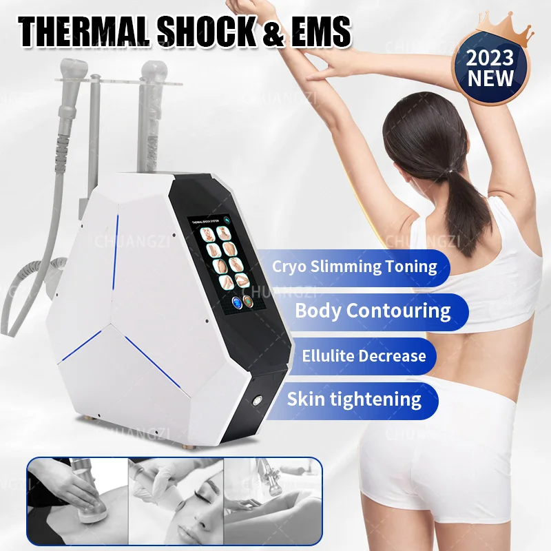 2024 Latest Portable Cryogenic Machine Tshock EMS Facial Whitening Machine Facial Enhancement Slimming