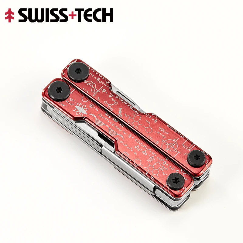 SWISS TECH 12 In 1 Multitool Scissors EDC Portable Outdoor Camping Survival Multi-tool Multi-function Tool Gifts for Men