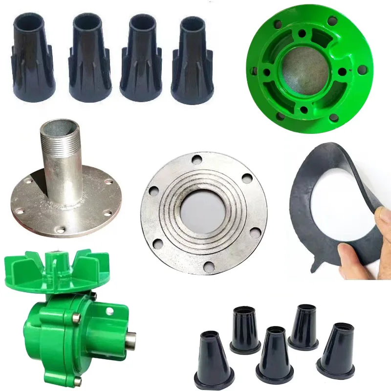 Big Rain Gun Sprinkler Accessories, Flange, Sealing Gasket, Wrench,Nozzles, Agricultural Garden Spray Gun Parts