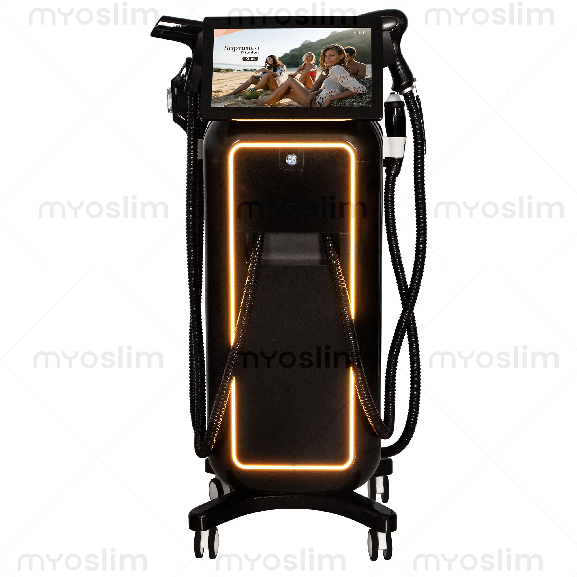 4-Wavelength High-Power Ice Crystal Hair Removal System, 5000W Titanium Diode Machine Painless 4in1 for Salon Use CE