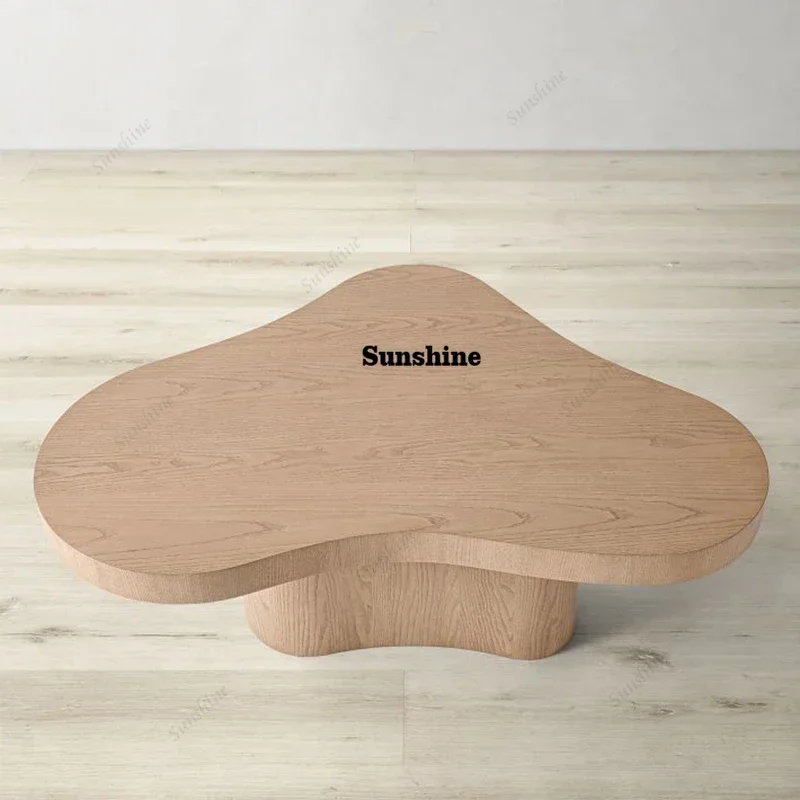 Nordic designer cloud shape wooden coffee table modern wood center tables for living room furniture  T*