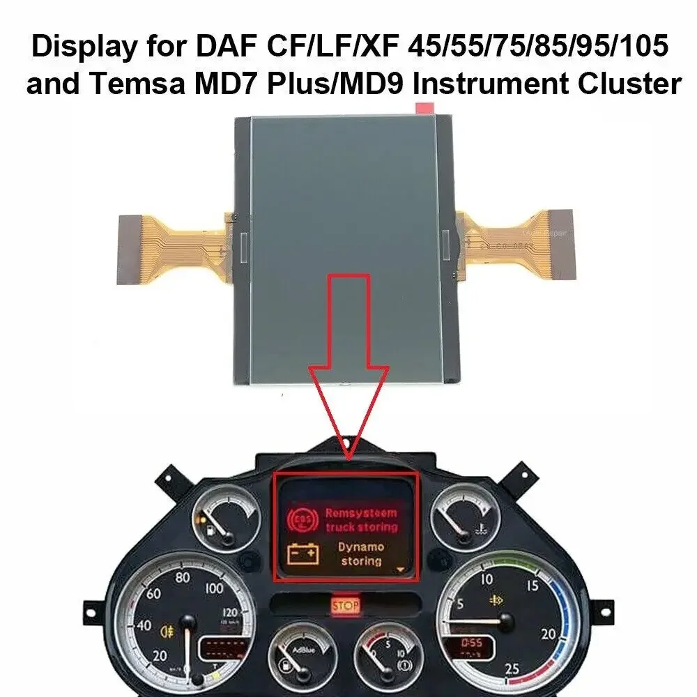 1pc LCD Display Replacement For DAF TRUCK Cluster For LF/ CF/ XF 45/55/75/85 /95  5010595267 1629662 5010595687 Car Accsesories