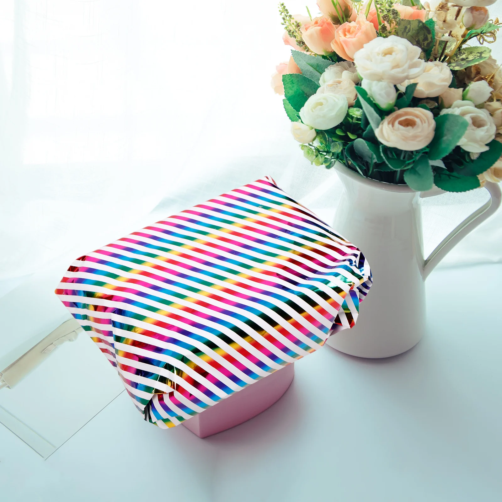 3 أوراق من ورق تغليف هدايا عيد الميلاد، أنماط كرتونية ملونة، ورق تعبئة هدية للمهرجانات، إلهام حرفي يدويًا