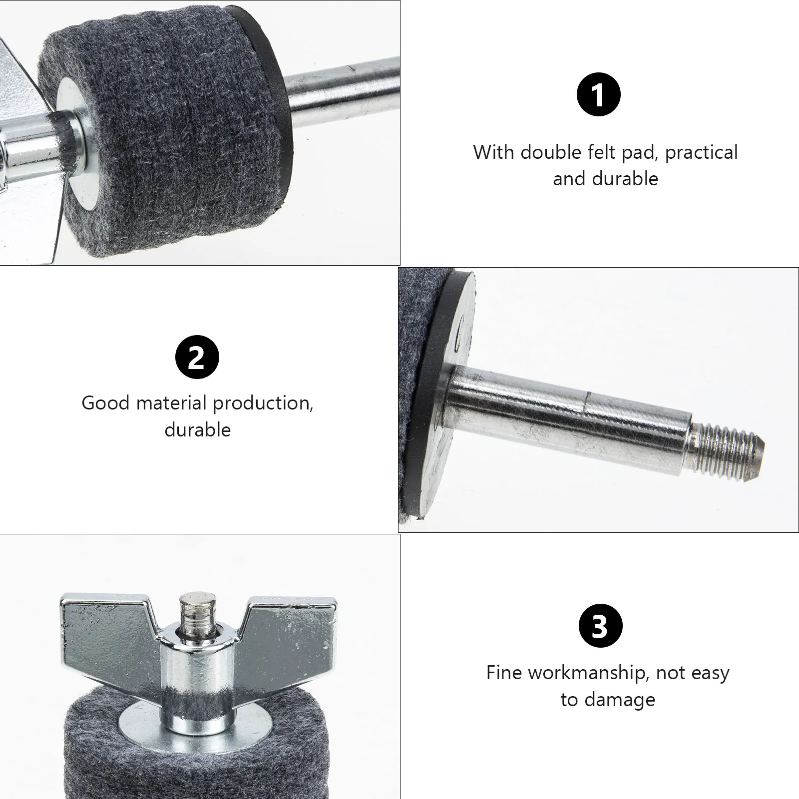 

Durable Alloy Felt Cymbal Hi Hat Clutch Professional Jazz Drum Accessory Compact Design For Drum Set Replacement