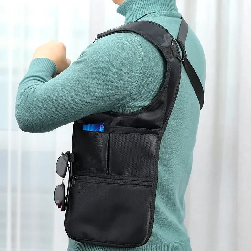 Men Security Holster Strap Backpack Underarm Shoulder Armpit Bag Phone Pouch Burglarproof Anti Theft Waist Bag